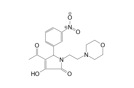 Pyrrol-2(5H)-one, 4-acetyl-3-hydroxy-1-[2-(4-morpholyl)ethyl]-5-(3-nitrophenyl)-