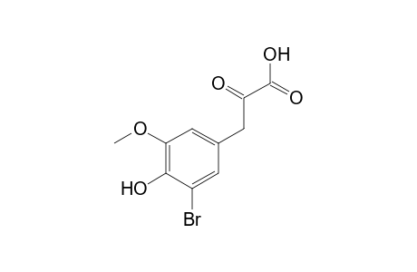 3-(3-bromo-4-hydroxy-5-methoxyphenyl)pyruvic acid