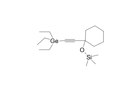 Trimethyl((1-((triethylgermyl)ethynyl)cyclohexyl)oxy)silane