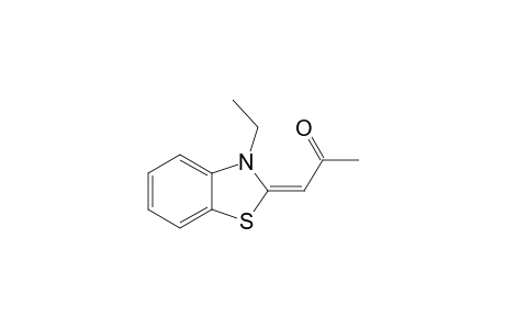 2-(Acetylmethylene)-3-ethylbenzothiazoline