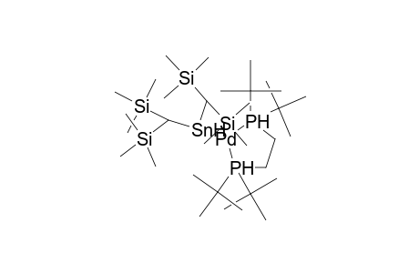 PALLADIUM, [1,2-BIS(tert-BUTYLPHOSPHINO)ETHAN][BIS[BIS(TRIMETHYLSILYL)METHYL]STANNYL]-