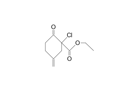 1-Chloro-5-methylene-2-oxo-cyclohexane-1-carboxylic acid, ethyl ester