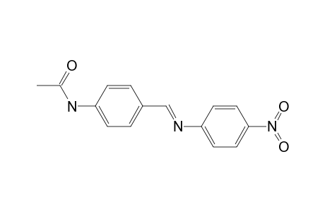 Acetamide, N-[4-[[(4-nitrophenyl)imino]methyl]phenyl]-