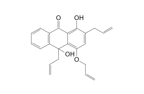 (+/-)-1,10-DIHYDROXY-2,10-BIS-(PROP-2'-ENYL)-4-(2'''-PROP-2'''-ENYL)-ANTHRACEN-9(10H)-ONE