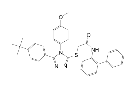 N-[1,1'-biphenyl]-2-yl-2-{[5-(4-tert-butylphenyl)-4-(4-methoxyphenyl)-4H-1,2,4-triazol-3-yl]sulfanyl}acetamide