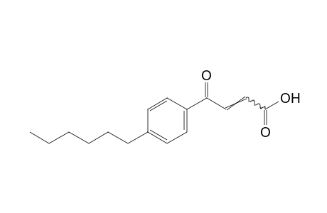 3-(p-hexylbenzoyl)acrylic acid