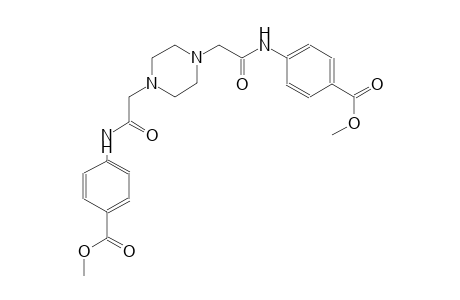 Methyl 4-{[(4-{2-[4-(methoxycarbonyl)anilino]-2-oxoethyl}-1-piperazinyl)acetyl]amino}benzoate