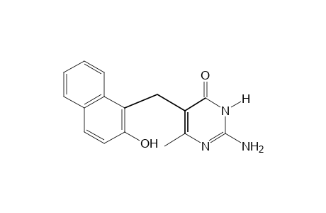 2-AMINO-5-[(2-HYDROXY-1-NAPHTHYL)METHYL]-6-METHYL-4(3H)-PYRIMIDINONE