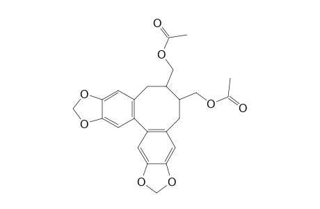 6,7-Bis(acetoxymethyl)-1,2:3,4-bis(4,5-methylenedioxy-benzo)-cyclooctadiene
