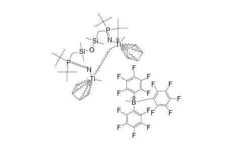 [CP-TI-ME2-NP(T-BU)2-CH2-SIME2OSIME2-CH2-P(T-BU)2-TI-CP-ME]-[MEB(C6F5)]