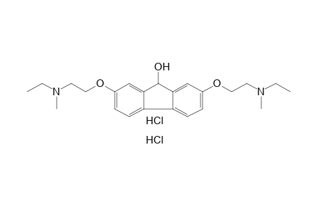 2,7-bis[2-(ethylmethylamino)ethoxy]fluoren-9-ol, dihydrochloride
