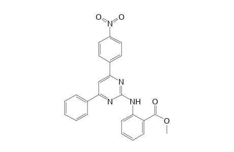 2-(4-(4-Nitrophenyl)-6-phenyl-2-pyrimidinylamino)benzoic acid methyl ester