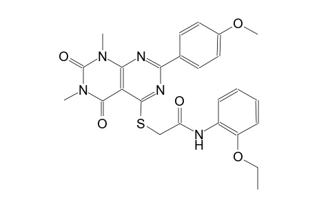 acetamide, N-(2-ethoxyphenyl)-2-[[5,6,7,8-tetrahydro-2-(4-methoxyphenyl)-6,8-dimethyl-5,7-dioxopyrimido[4,5-d]pyrimidin-4-yl]thio]-