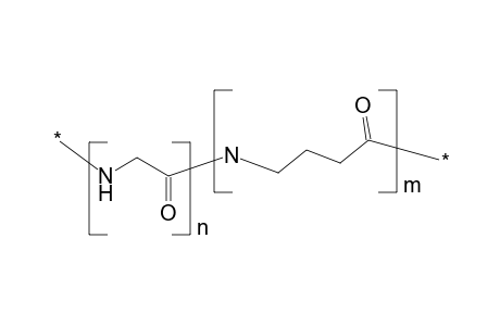 Poly(glycyl-gamma-butyramide), copolyamide from glycine and gamma-aminobutyric acid; copoly(amide-2-amide-4), poly(iminomethylene-carbonyliminotrimethylenecarbonyl)