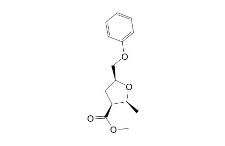 Methyl (R*,R*,R*)-2-Methyl-5-(phenoxymethyl)-2,3,4,5-tetrahydro-3-furancarboxylate