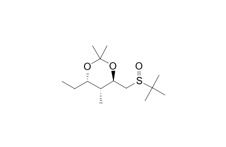 (+)-(2R,3R,4S,R(S))-1-(TERT.-BUTYLSULFINYL)-2,4-(ISOPROPYLIDENEDIOXY)-3-METHYLHEXANE