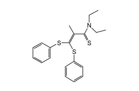 3,3-bis(phenylthio)-N,N-diethyl-2-methylthioacrylamide