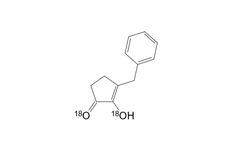 3-Benzyl-2-hydroxycyclopent-2-enone(Di-18O)