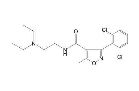 3-(2,6-dichlorophenyl)-N-[2-(diethylamino)ethyl]-5-methyl-4-isoxazolecarboxamide