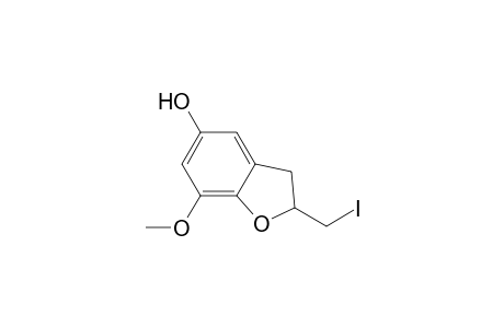 2,3-Dihydro-5-hydroxy-2-iodomethyl-7-methoxybenzofuran