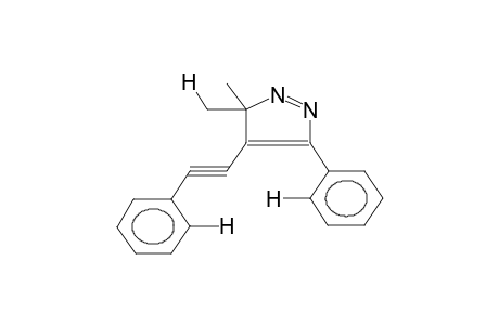 3,3-dimethyl-5-phenyl-4-(2-phenylethynyl)pyrazole