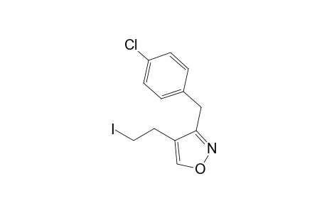 3-(4-Chlorophenyl)methyl-4-(2-iodoethyl)isoxazole