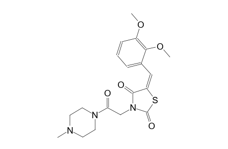 2,4-thiazolidinedione, 5-[(2,3-dimethoxyphenyl)methylene]-3-[2-(4-methyl-1-piperazinyl)-2-oxoethyl]-, (5E)-