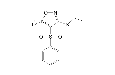 3-BENZENE-SULFONYL-4-ETHYL-THIO-FUROXAN