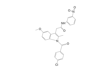1-(p-chlorobenzoyl)-5-methoxy-2-methyl-3'-nitroindole-3-acetanilide