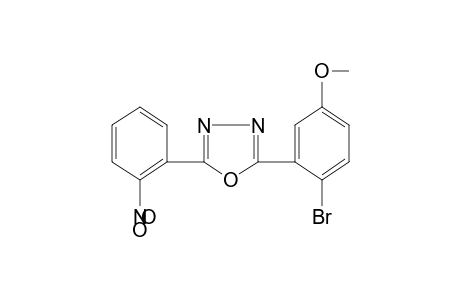 2-(2-bromo-5-methoxyphenyl)-5-(o-nitrophenyl)-1,3,4-oxadiazole