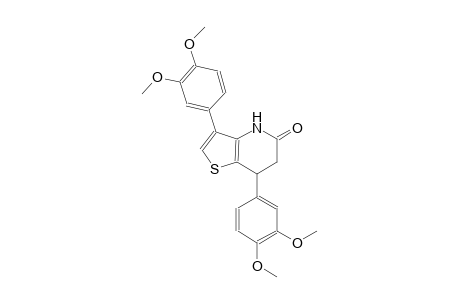 thieno[3,2-b]pyridin-5(4H)-one, 3,7-bis(3,4-dimethoxyphenyl)-6,7-dihydro-