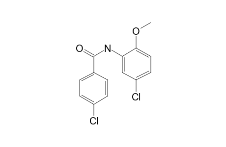 Benzamide, 4-chloro-N-(5-chloro-2-methoxyphenyl)-