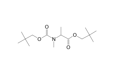 Alanine, N-methyl-N-neopentyloxycarbonyl-, neopentyl ester