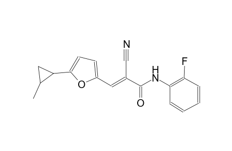 (2E)-2-cyano-N-(2-fluorophenyl)-3-[5-(2-methylcyclopropyl)-2-furyl]-2-propenamide