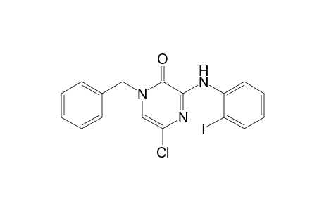 1-Benzyl-5-chloro-3-(2-iodophenylamino)-2(1H)-pyrazinone