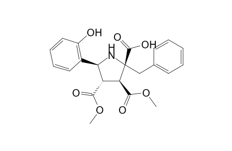 Dimethyl-2-benzyl-c-5-(2-hydroxyphenyl)pyrrolidine-c-3,t-4-dicarboxylate-r-2-carboxylic acid