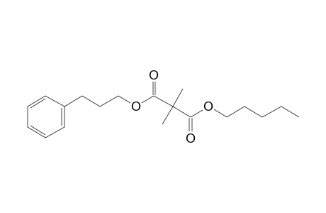 Dimethylmalonic acid, pentyl 3-phenylpropyl ester