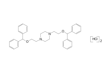 1,4-bis(2-diphenylmethoxyethyl)piperazine, dihydrochloride