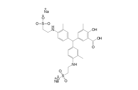 Benzoic acid, 5-[bis[3-methyl-4-[(2-sulfoethyl)amino]phenyl]Methyl]-2-hydroxy-3-methyl-, disodium salt