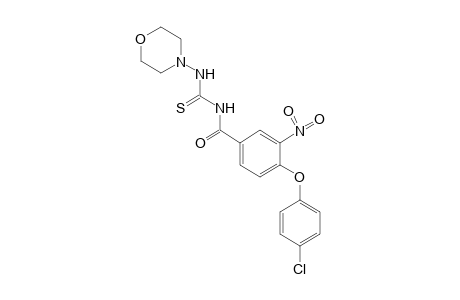 1-[4-(p-chlorophenoxy)-3-nitrobenzoyl]-3-morpholino-2-thiourea