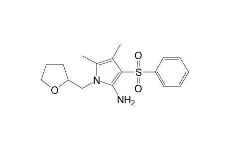 1H-Pyrrol-2-amine, 4,5-dimethyl-3-(phenylsulfonyl)-1-[(tetrahydro-2-furanyl)methyl]-