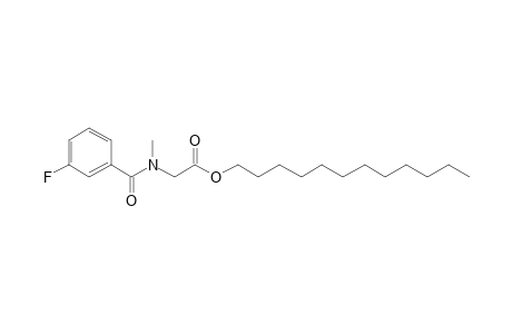 Sarcosine, N-(3-fluorobenzoyl)-, dodecyl ester