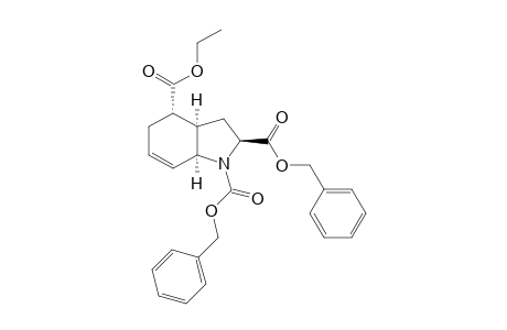 (rac)-1,2-Dibenzyl 4-ethyl (2S,3aR,4S,7aS)-2,3,3a,4,5,7a-hexahydro-1H-indole-1,2,4-tricarboxylate