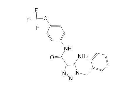 5-Amino-1-benzyl-1H-[1,2,3]triazole-4-carboxylic acid (4-trifluoromethoxy-phenyl)-amide