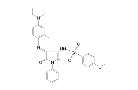 N-{4-{[4-(Diethylamino)-o-tolyl]imino}-5-oxo-1-phenyl-2-pyrazolin-3-yl}-p-methoxybenzenesulfonamide