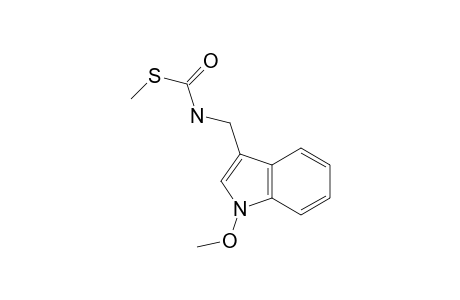 Carbamothioic acid, [(1-methoxy-1H-indol-3-yl)methyl]-, S-methyl ester