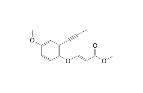 Methyl (E)-3-(4-methoxy-2-(prop-1-yn-1-yl)phenoxy)acrylate