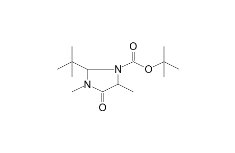 2-t-Butyl-3,5-dimethyl-4-oxo-imidazolidine-1-carboxylic acid, t-butyl ester