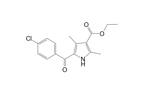 5-(p-chlorobenzoyl)-2,4-dimethylpyrrole-3-carboxylic acid, ethyl ester