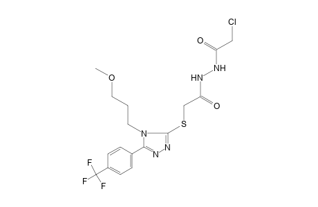 1-(chloroacetyl)-2-{{[4-(3-methoxypropyl)-5-(alpha,alpha,alpha-trifluoro-p-tolyl)-4H-1,2,4-triazol-3-yl]thio}acetyl}hydrazine